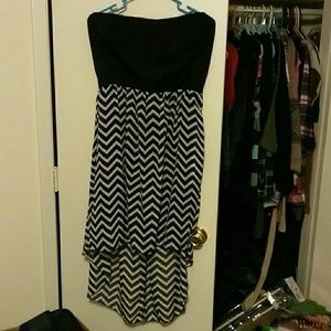 Strapless Hi-Lo Dress